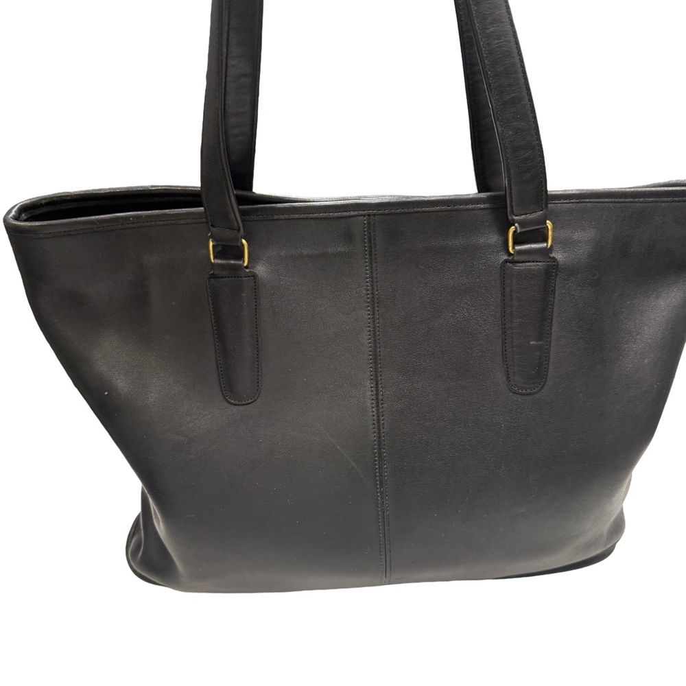 Coach Vintage Legacy Tote bag. Black leather 7626 Made In New York. EUC